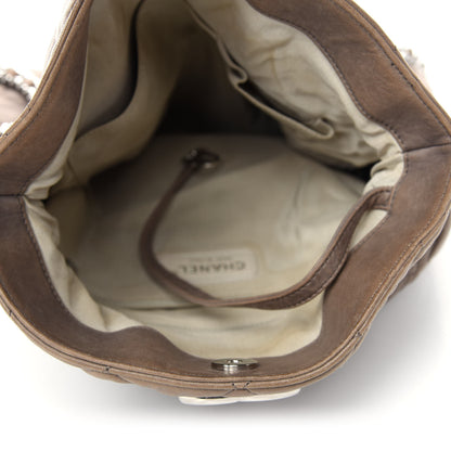 Chanel Washed Lambskin Chain Around Hobo Taupe 5 of 10