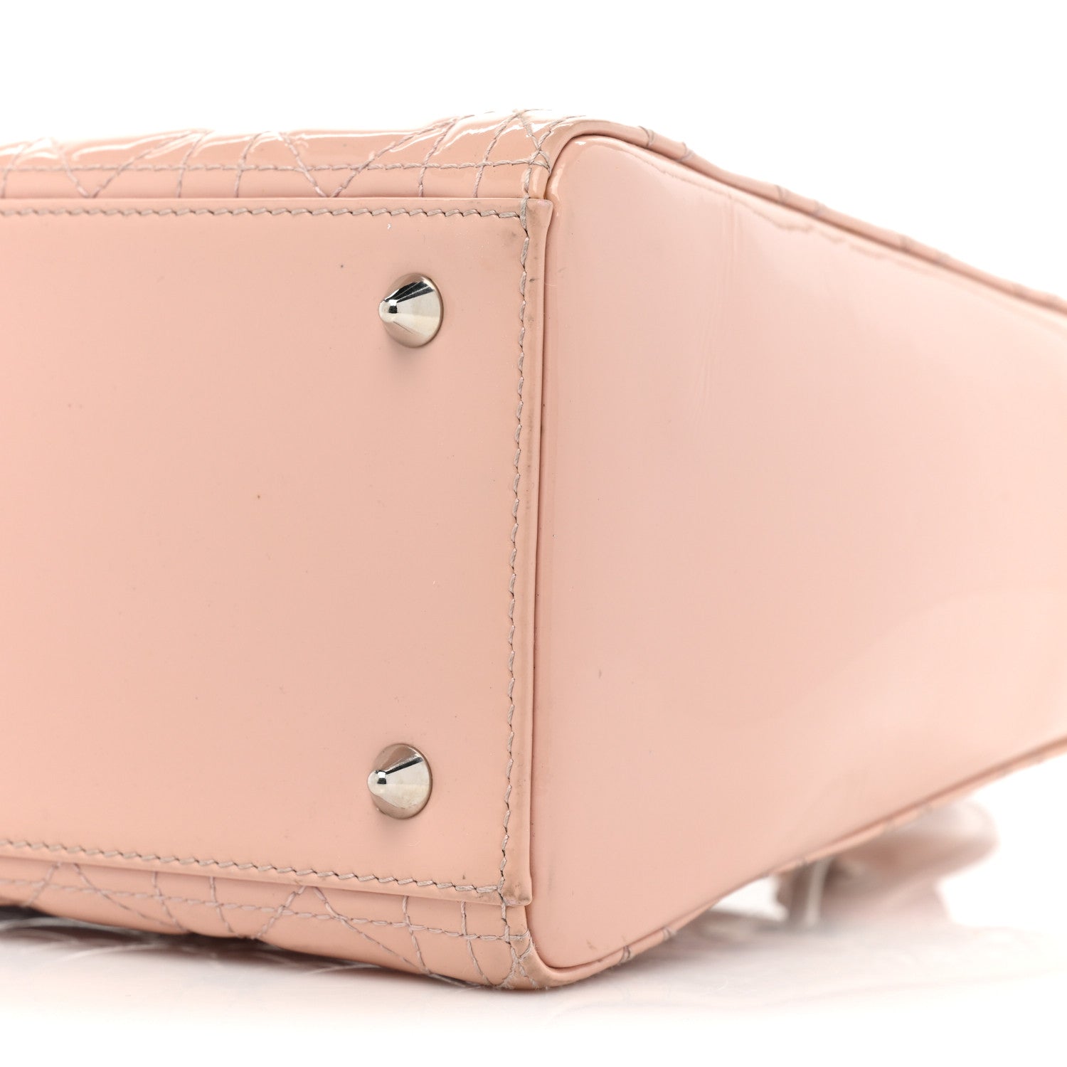 Christian Dior Patent Cannage Medium Lady Dior Rose Clair 8 of 15