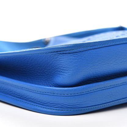 Hermes Taurillon Clemence Evelyne III PM Bleu Hydra 13 of 16