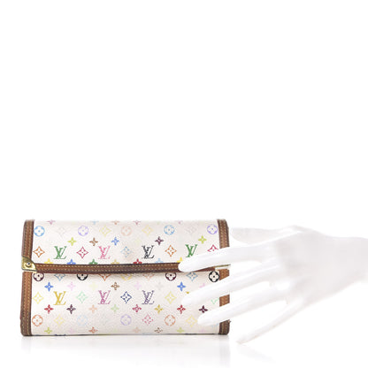 Louis Vuitton Monogram Multicolor Porte Tresor International Wallet White 2 of 10