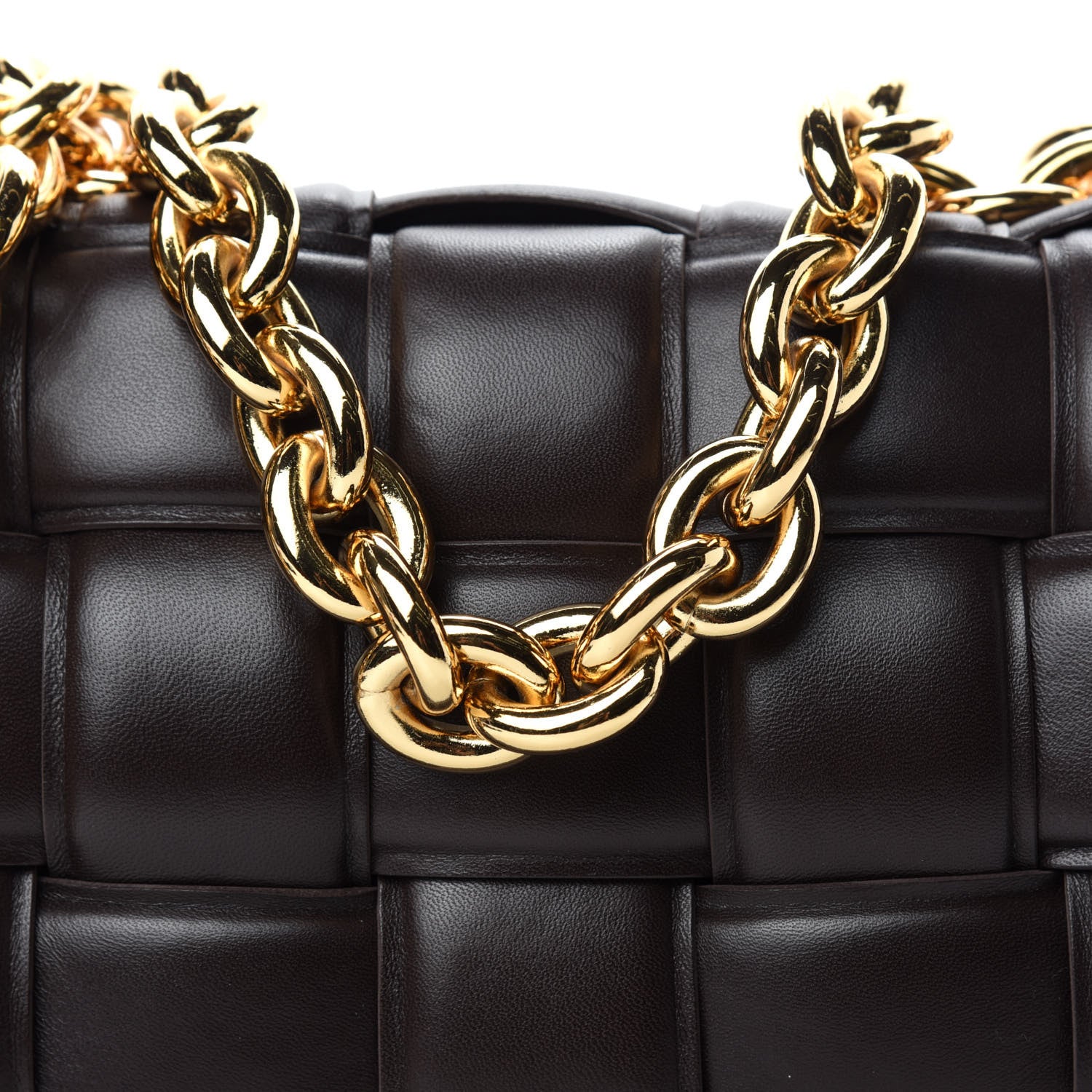 Bottega Veneta Lambskin Maxi Intreccio Padded Chain Cassette Crossbody Bag Black 12 of 12