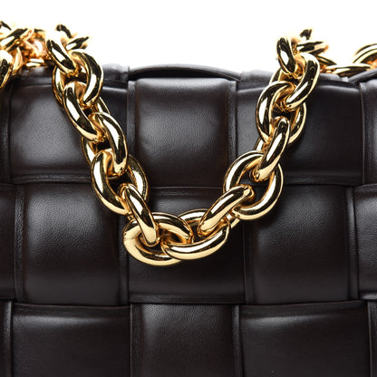 Bottega Veneta Lambskin Maxi Intreccio Padded Chain Cassette Crossbody Bag Black 12 of 12