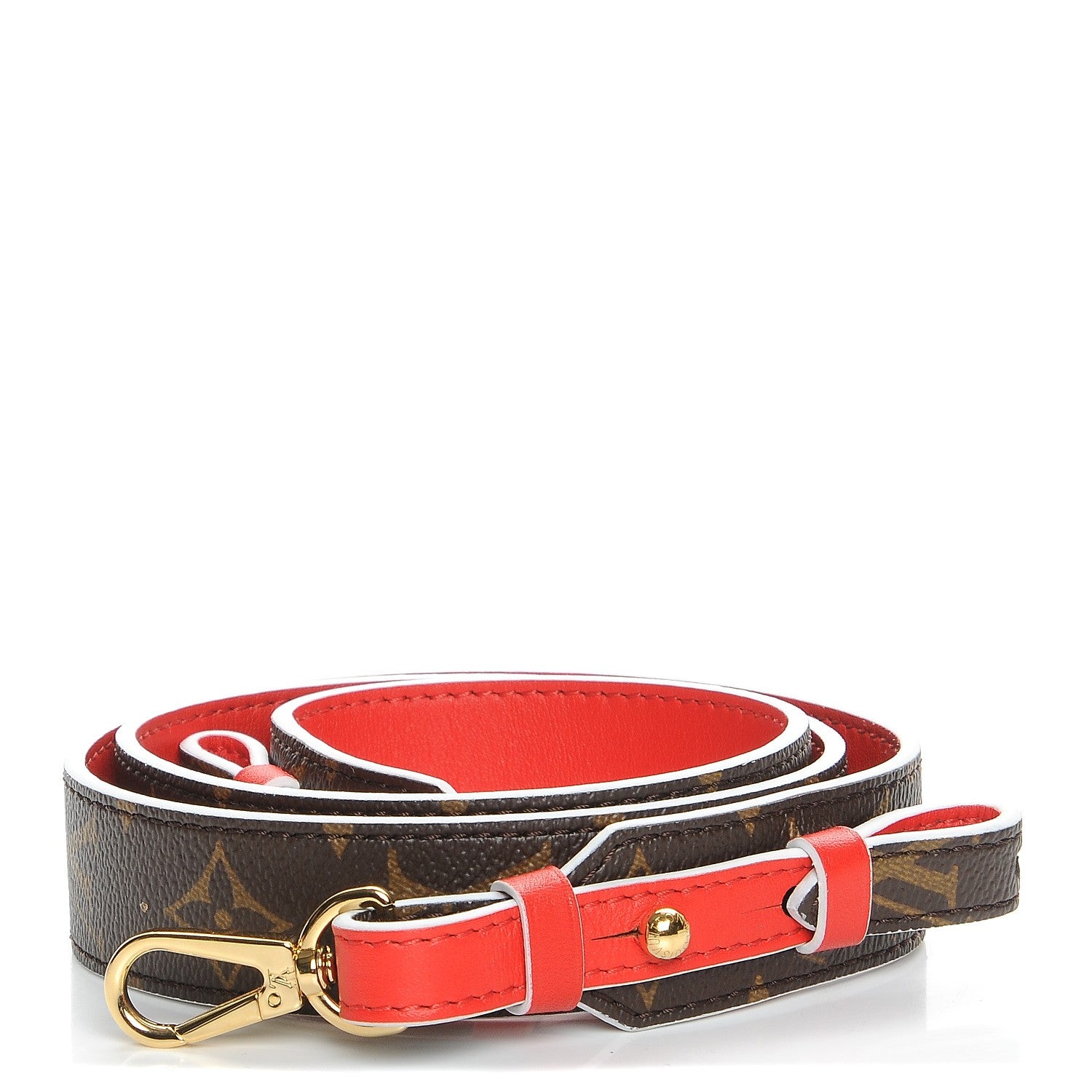 Louis Vuitton Monogram Bandouliere Shoulder Strap Red 1 of 7