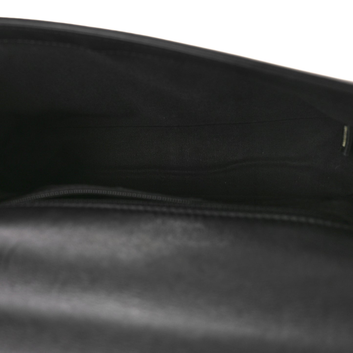 Lambskin Quilted Medium Boy Flap Black