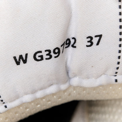 Chanel Fabric Laminated Calfskin Stretch CC Womens Sneakers 37 White Silver 9 of 9
