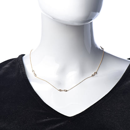 Tiffany 18K Rose Gold Infinity Endless Necklace 2 of 6