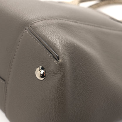 Louis Vuitton Veau Cachemire Ayers Soft Lockit MM Grey 12 of 13