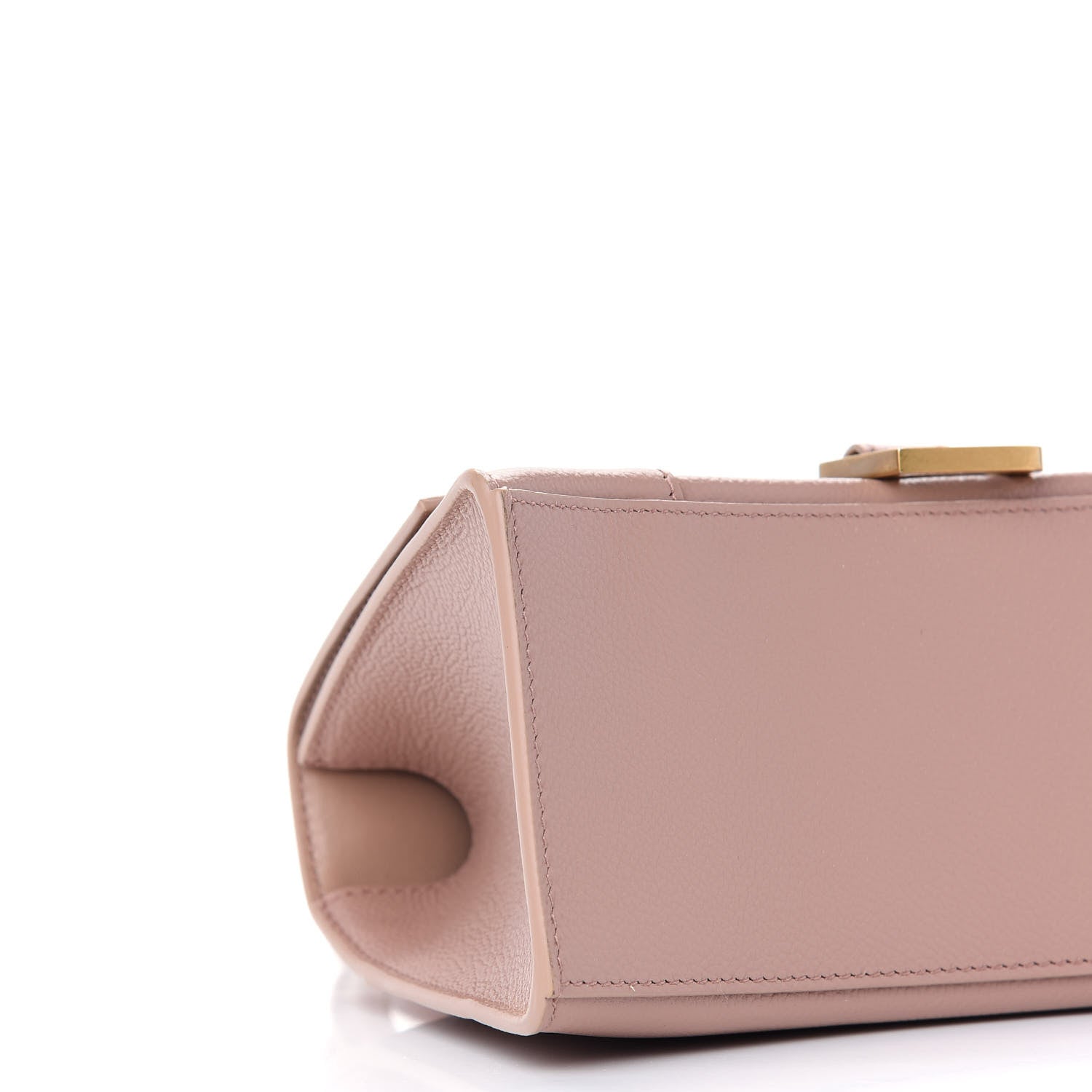 Balenciaga Grained Calfskin Small Hourglass Top Handle Bag Nude Beige 7 of 8