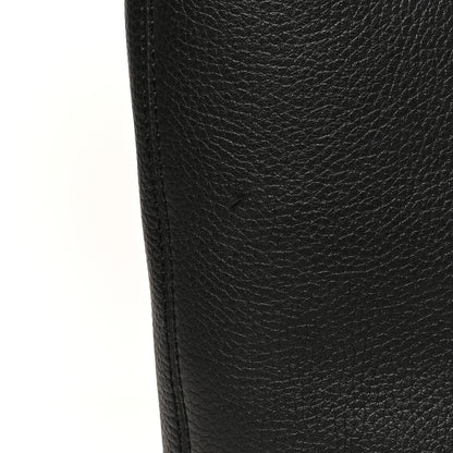 Burberry Calfskin Logo Embossed Medium Ardwell Tote Black 10 of 10