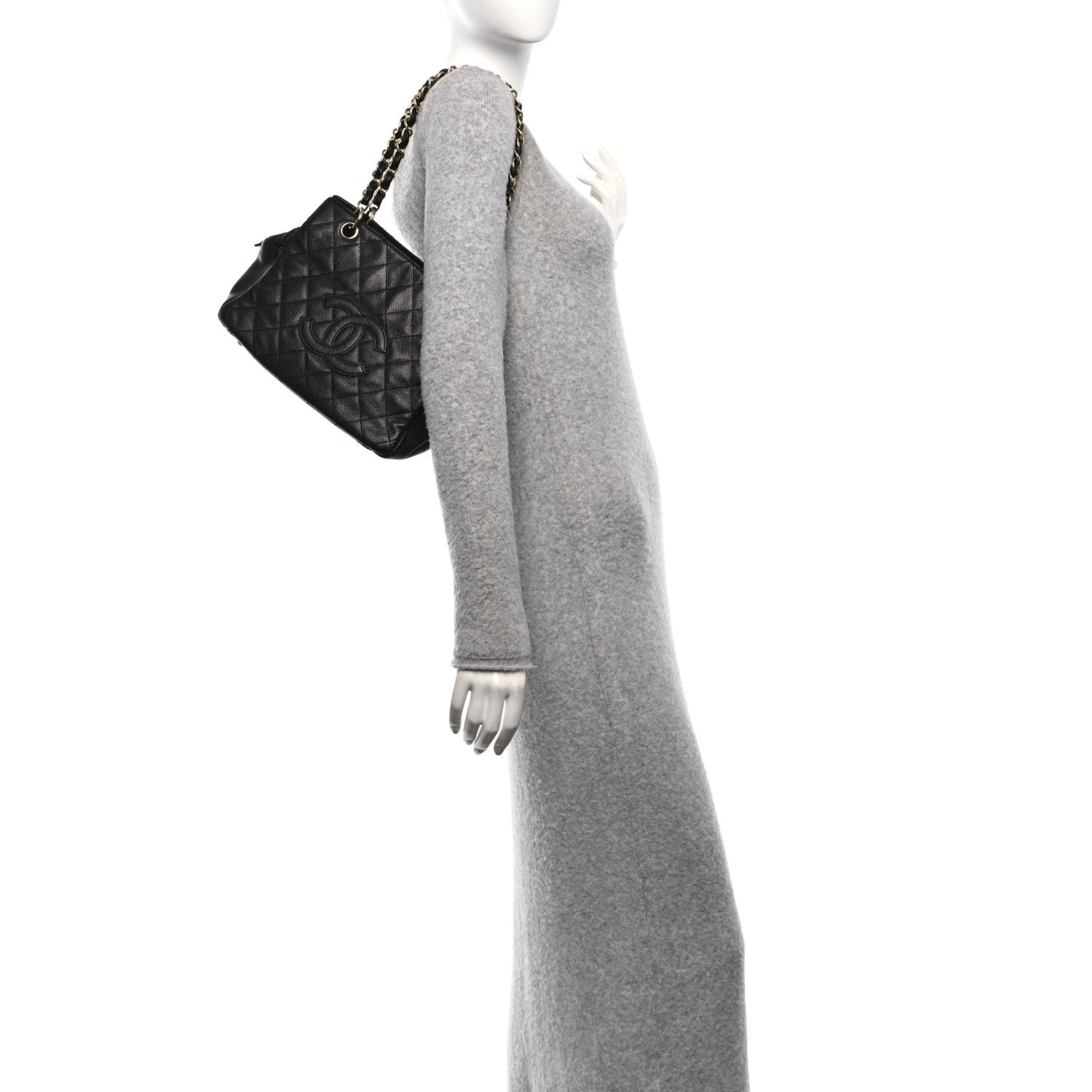 Chanel Caviar Quilted Petit Timeless Tote PTT Black 2 of 10