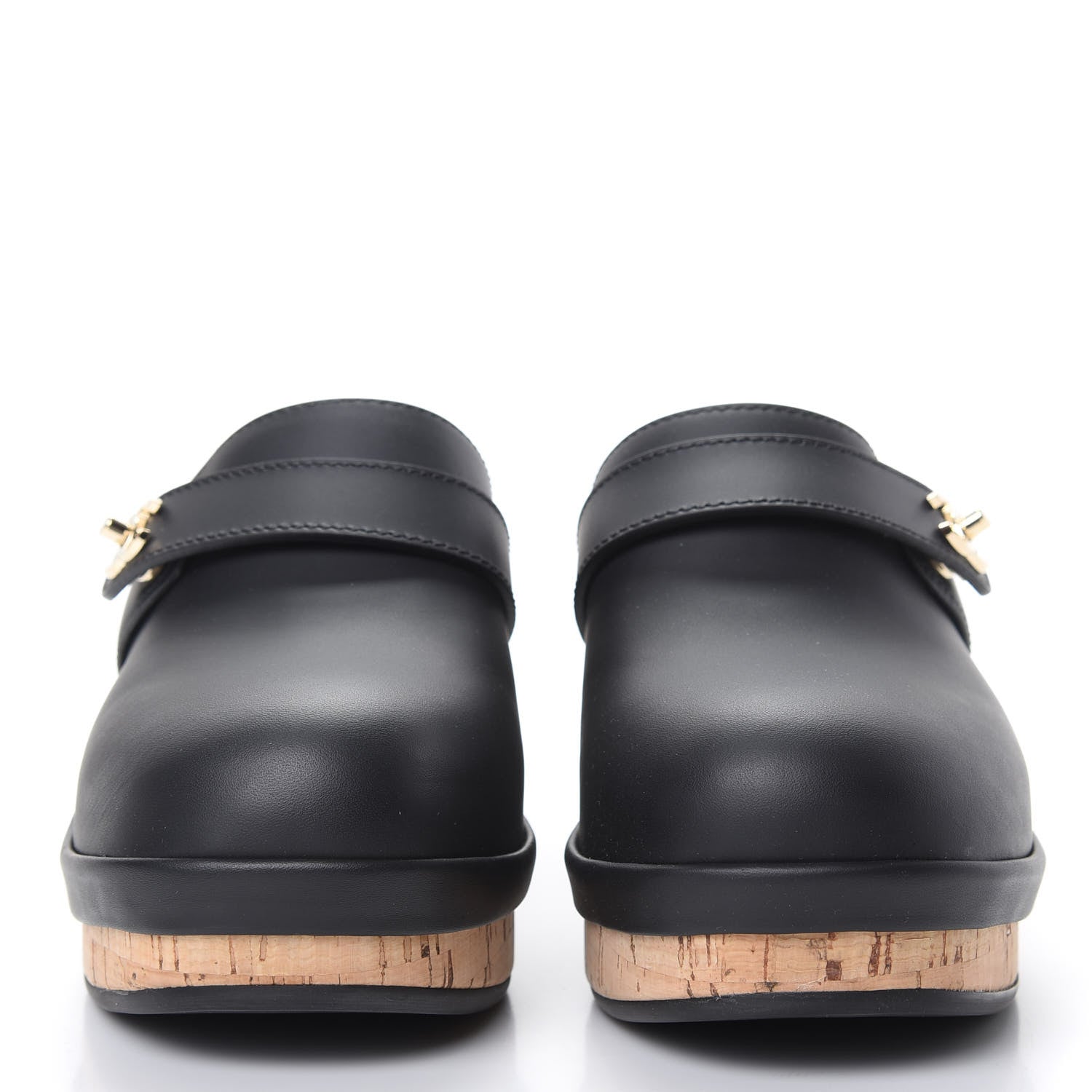 Chanel Calfskin CC Turn Lock Clogs 37 Black 2 of 9