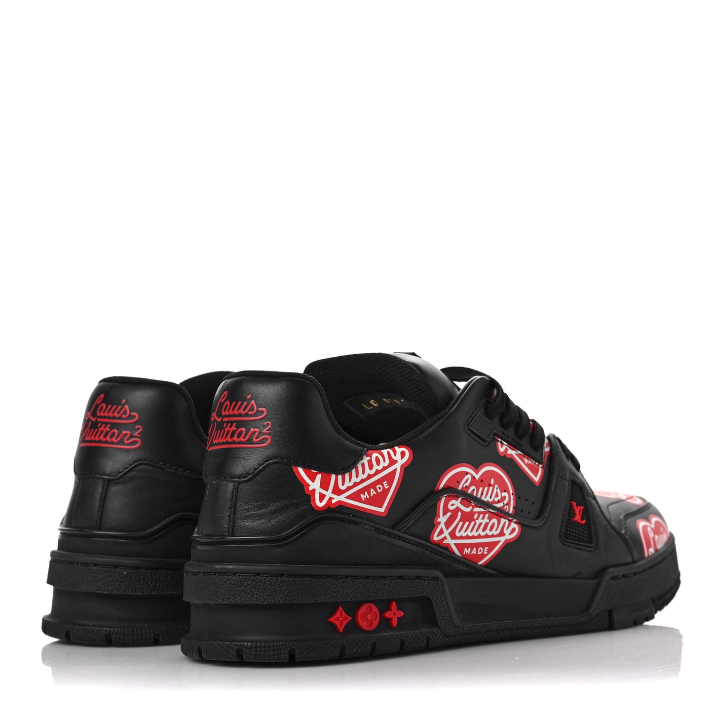 x NIGO Calfskin Printed LV Trainer Sneaker 7 Black