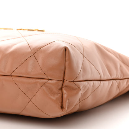 Chanel Shiny Calfskin Quilted Small Chanel 22 Beige 12 of 12
