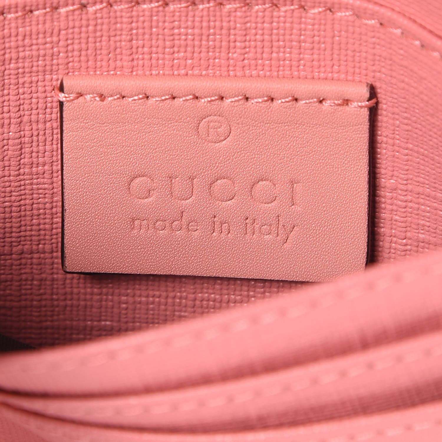 Gucci GG Supreme Monogram Face Embroidered Card Case Wallet Pink 6 of 7