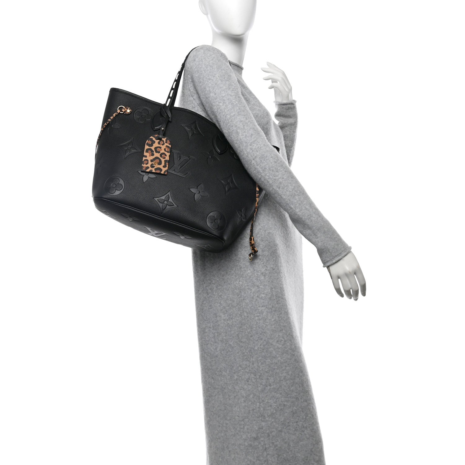 Louis Vuitton Empreinte Monogram Giant Wild at Heart Neverfull MM Black 2 of 12