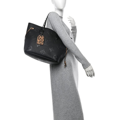 Louis Vuitton Empreinte Monogram Giant Wild at Heart Neverfull MM Black 2 of 12