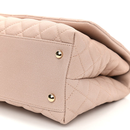 Chanel Caviar Quilted Small Coco Handle Flap Light Beige 5 of 11