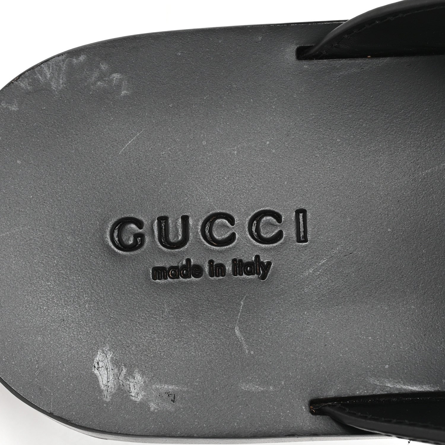 Gucci Cosmos Softy Calfskin Interlocking G Sandals 12 Black 8 of 10
