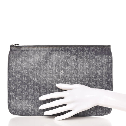 Goyard Goyardine Senat Pochette MM Grey 2 of 17