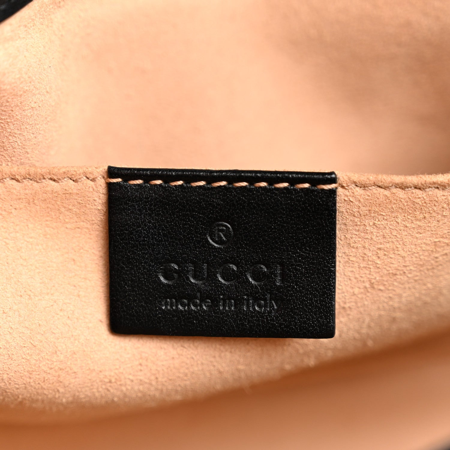 Gucci Calfskin Matelasse Mini GG Marmont Shoulder Bag Black 6 of 10