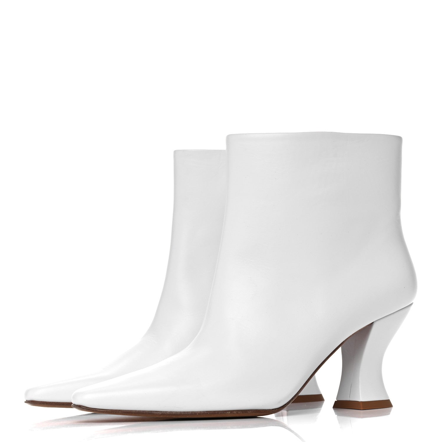 Bottega Veneta Calfskin Cloud Ankle Boots 39 White 3 of 6