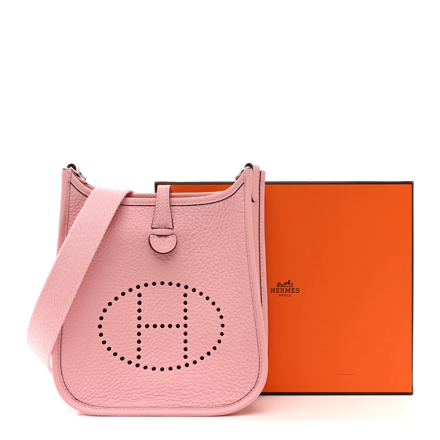 Hermes Taurillon Clemence Evelyne TPM Rose Sakura Rose Sakura 11 of 11