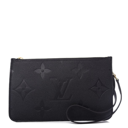 Louis Vuitton Empreinte Monogram Giant Neverfull MM Pochette Black 1 of 6