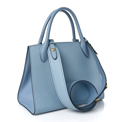 Prada Saffiano Cuir Calfskin Small Monochrome Top Handle Tote Astrale 2 of 7