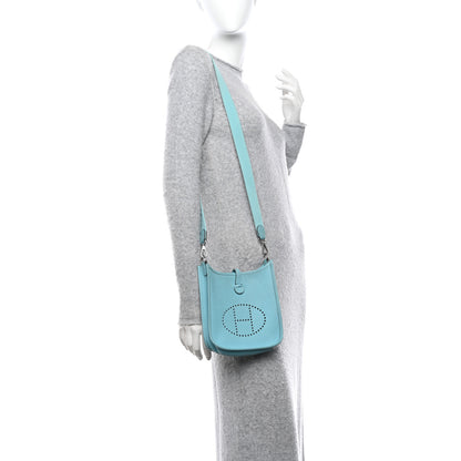 Hermes Taurillon Clemence Evelyne TPM Bleu Atoll 12 of 12