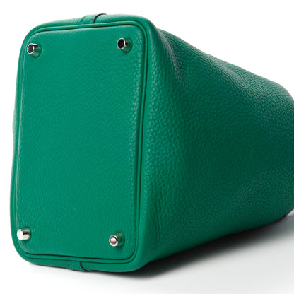 Hermes Taurillon Clemence Picotin Lock 18 PM Vert Vertigo 7 of 11
