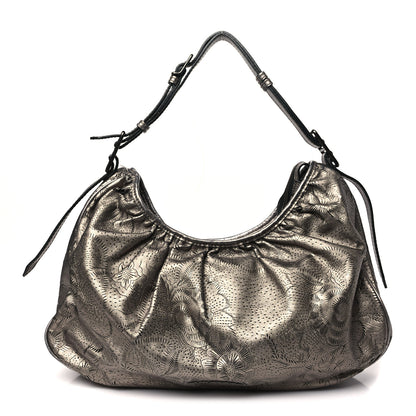 Burberry Lace Leather Avondale Hobo Metallic 1 of 12