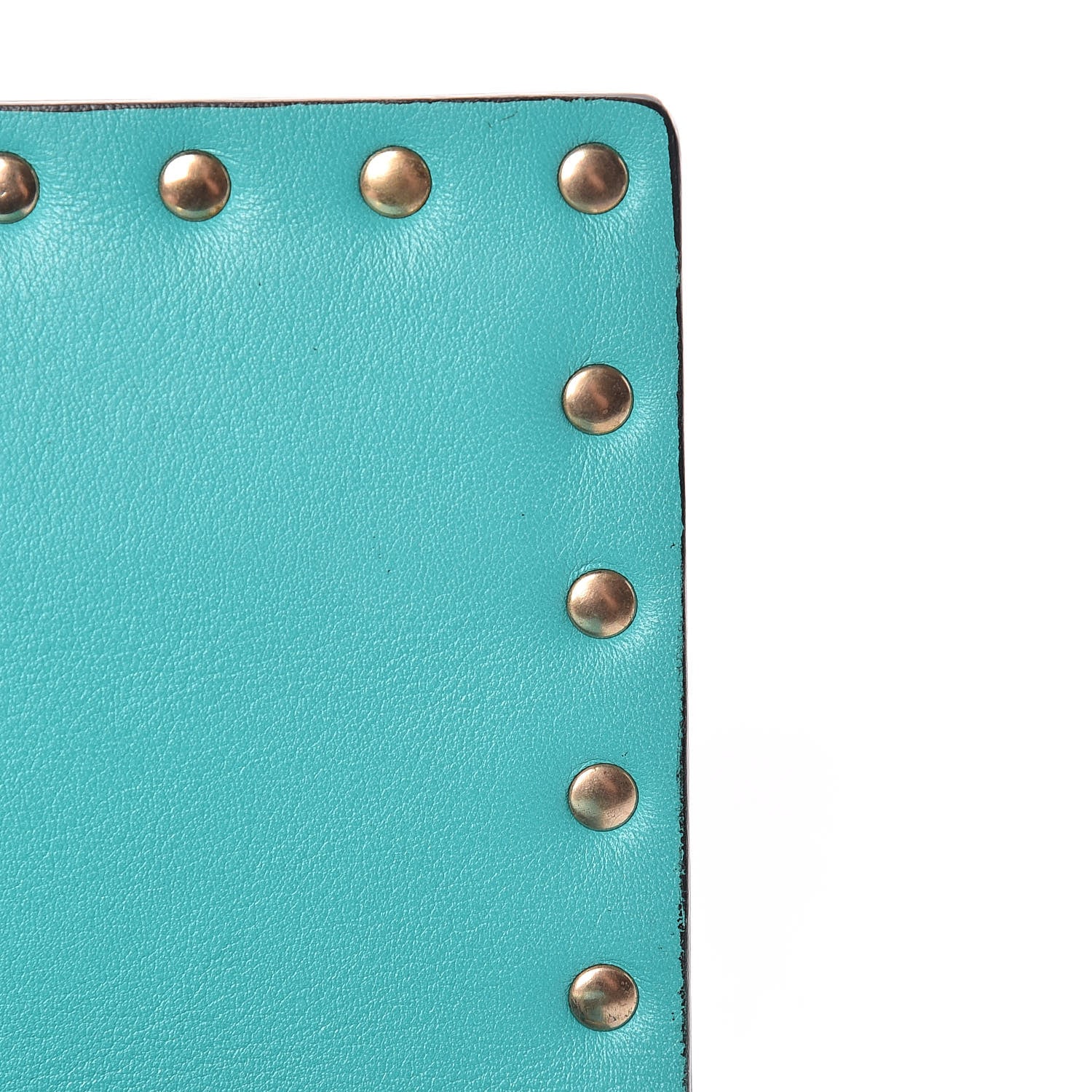 Valentino Garavani Vitello Small Rockstud Chain Flap Crossbody Bag Opaline Green 11 of 13
