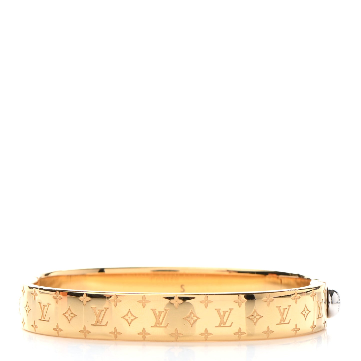 Brass Monogram Nanogram Cuff S Gold