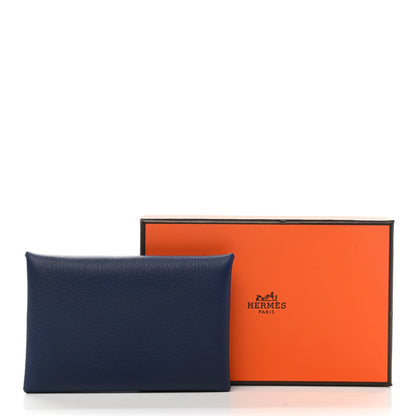 Hermes Evercolor Verso Calvi Card Case Bleu Saphir Bleu France 8 of 8