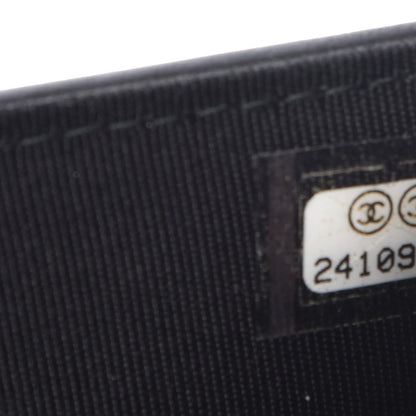 Chanel Crumpled Calfskin Quilted Yen Wallet So Black 8 of 8