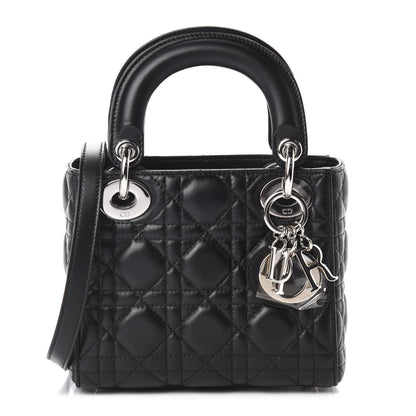 Christian Dior Lambskin Cannage Mini Lady Dior Black 1 of 11