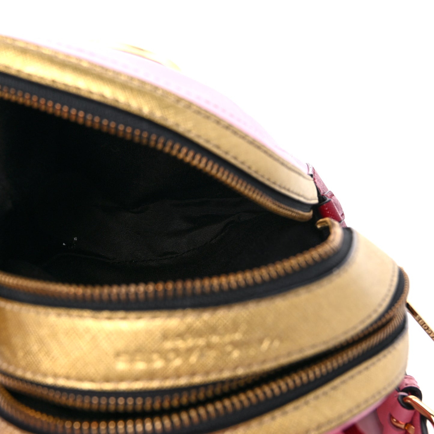 Saffiano Mini Snapshot Backpack Pink Multicolor