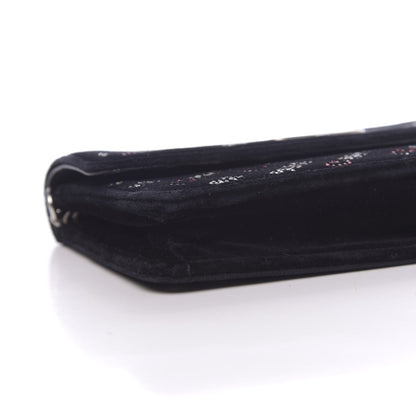 Balenciaga Velvet Crystal I Love Paris BB Wallet On Chain Black 7 of 16