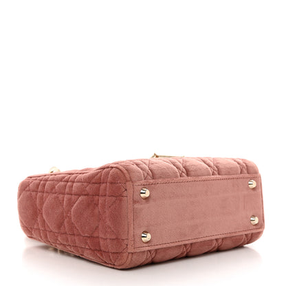 Christian Dior Velvet Mini Lady Dior Pink 4 of 10
