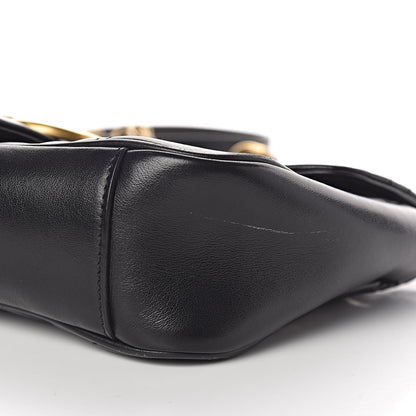 Gucci Calfskin Matelasse Small GG Marmont Shoulder Bag Black 11 of 16