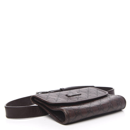 Gucci Guccissima Slim Belt Bag Dark Brown 4 of 15