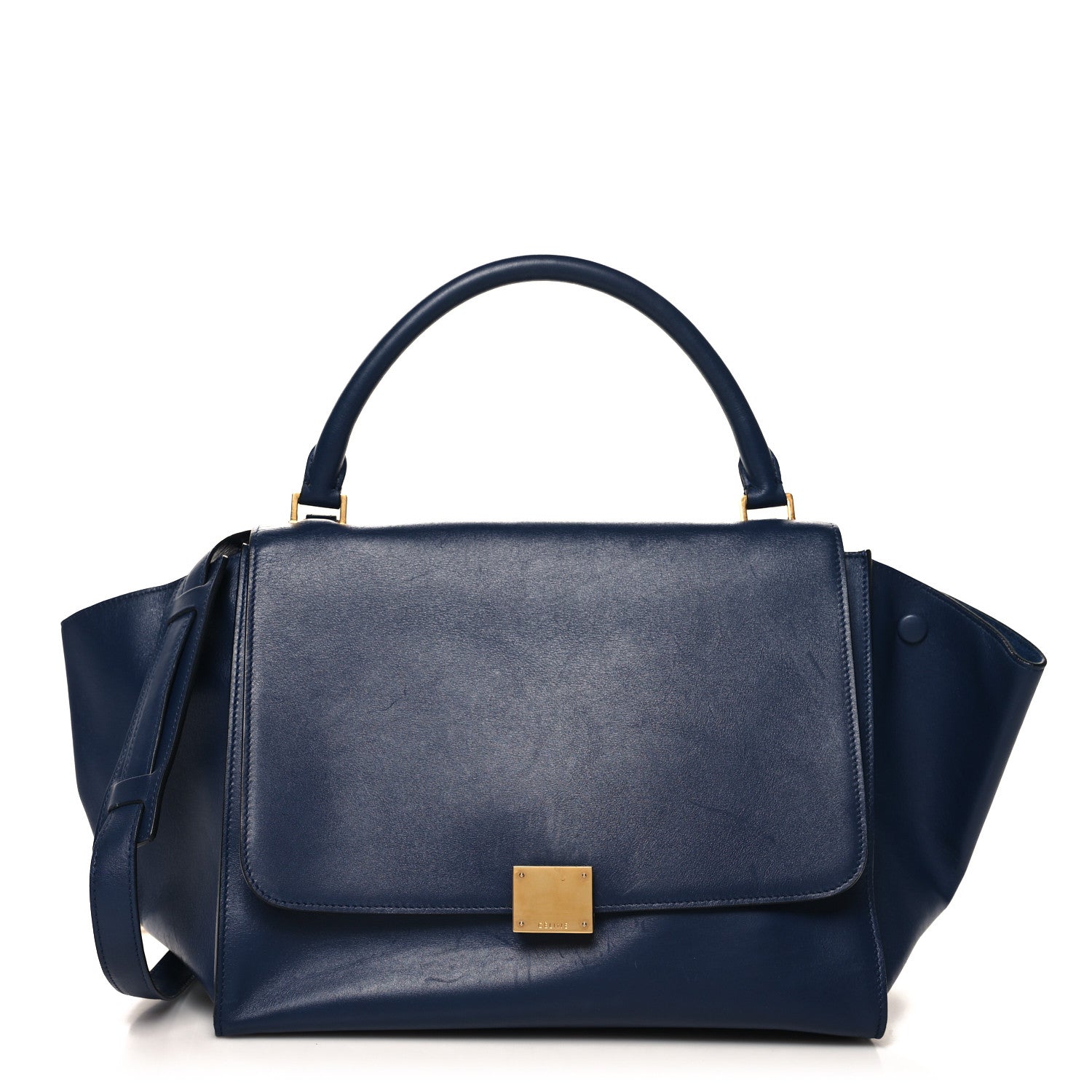 Celine Smooth Calfskin Medium Trapeze Indigo 1 of 12