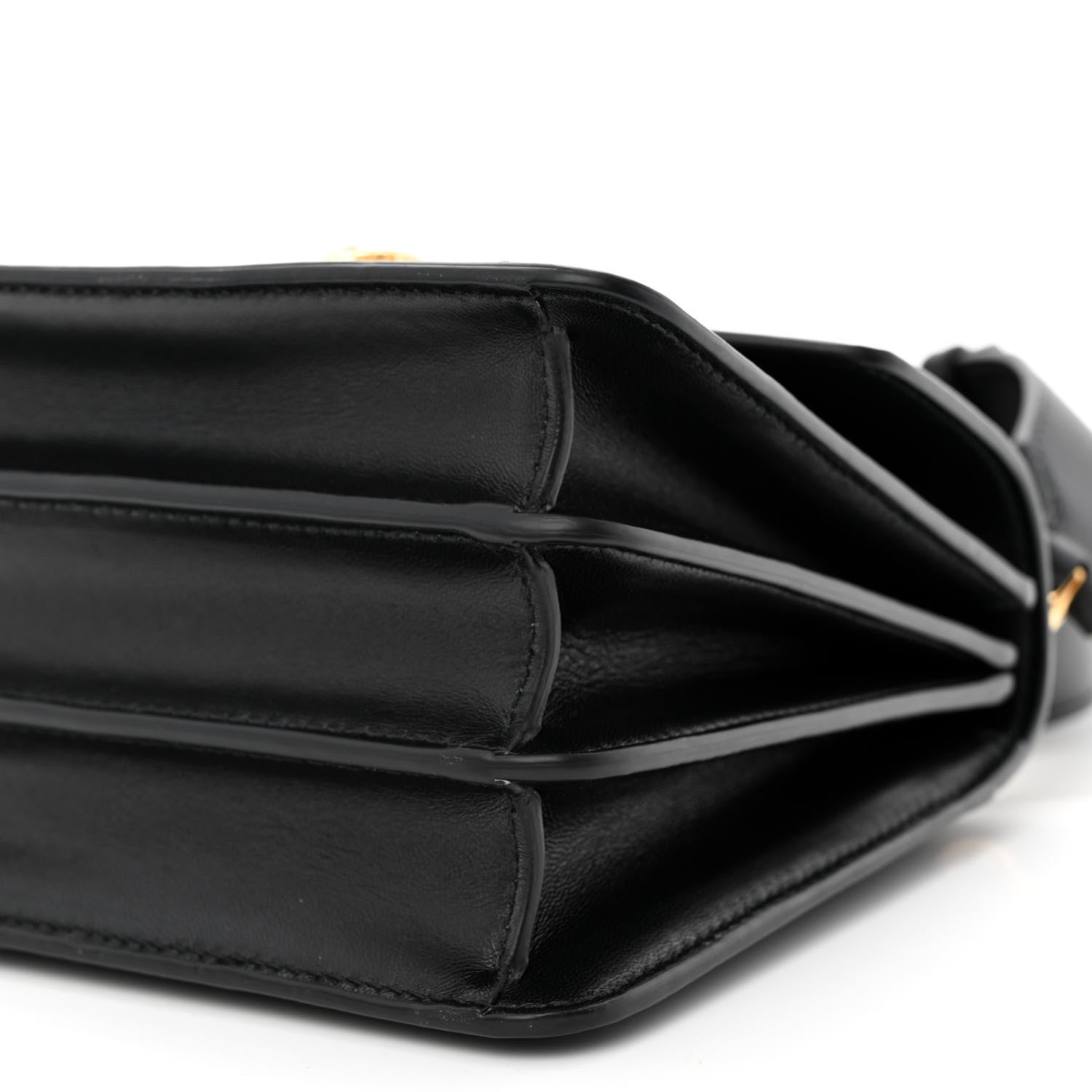 Bulgari Nappa Serpenti Forever Small Maxi Chain Top Handle Bag Black 10 of 10