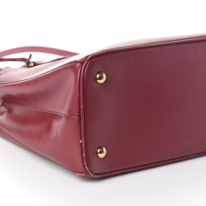 Prada Saffiano Medium Tote Cherry 10 of 13