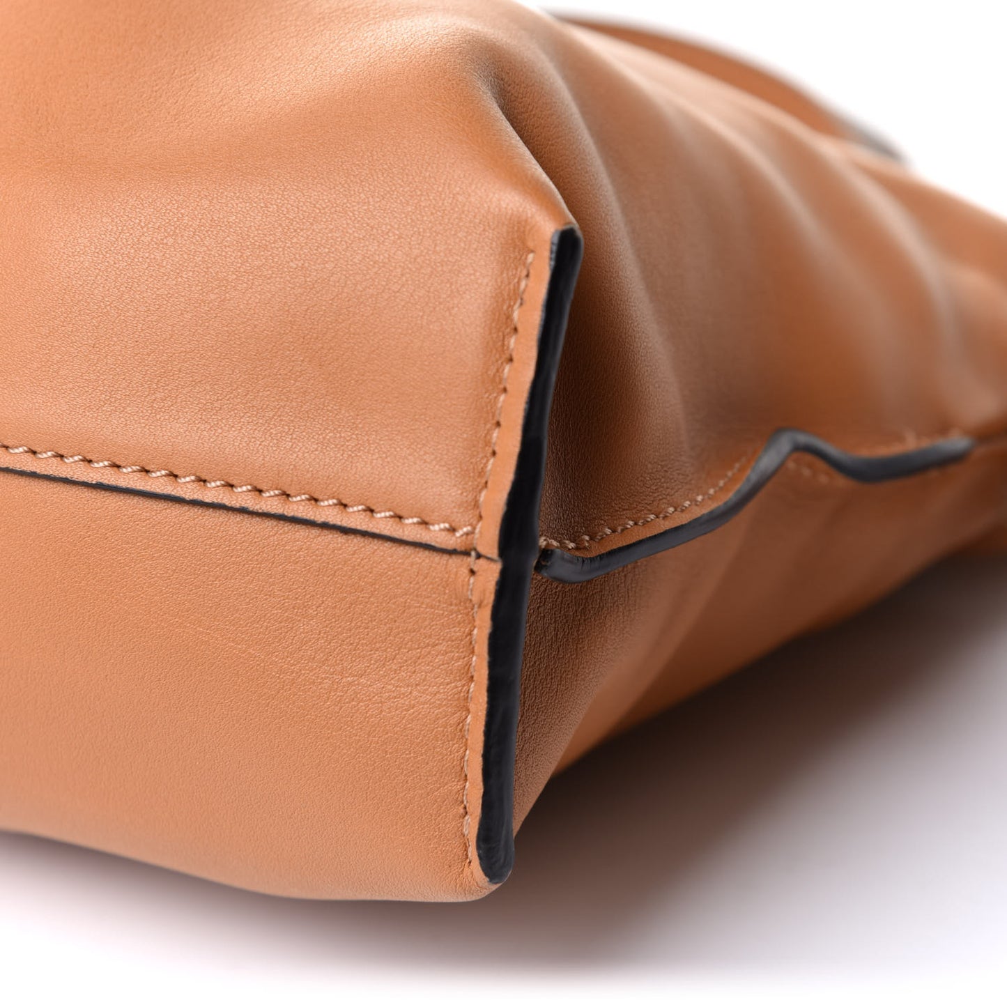 Calfskin Mini Flamenco Knot Bag Warm Desert