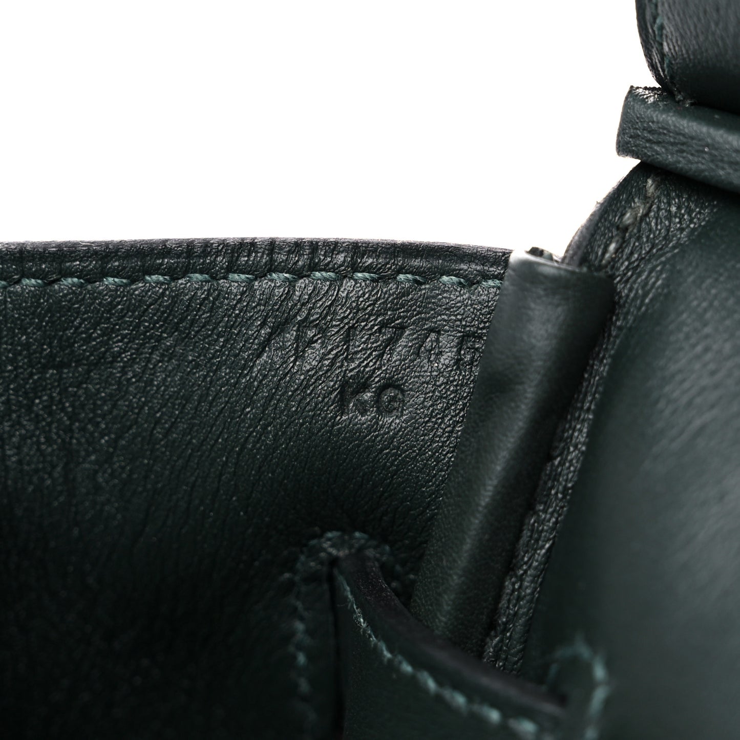 Toile Birkin 35 Vert Anglais