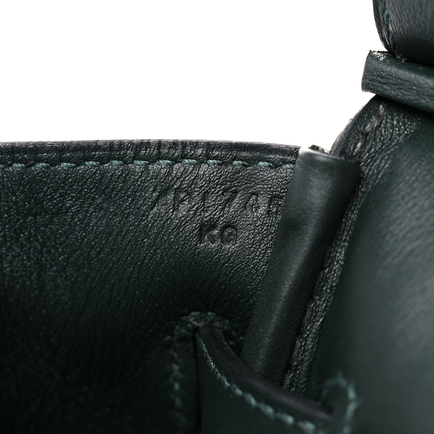 Hermes Toile Birkin 35 Vert Anglais 7 of 10