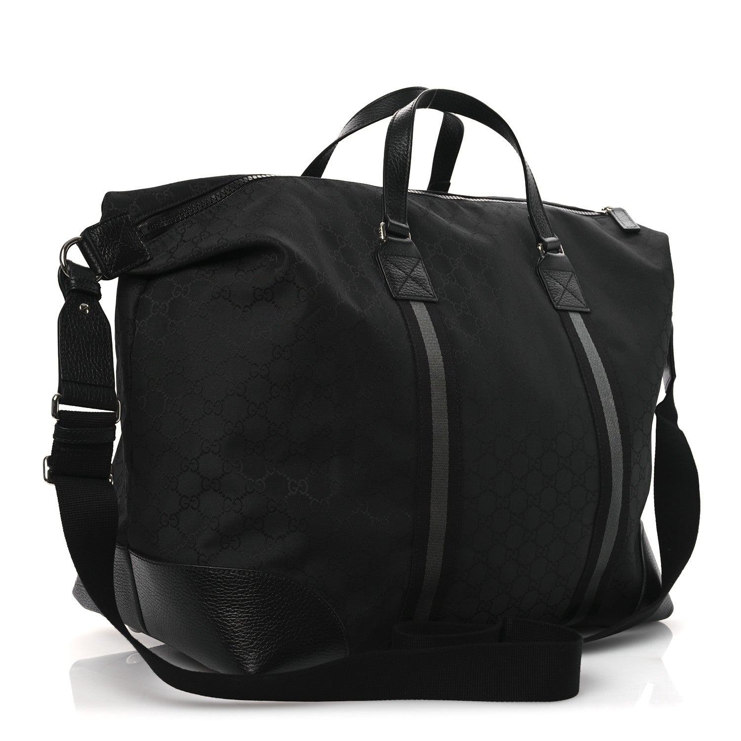 Gucci Nylon Monogram XL Duffle Bag Black 3 of 10