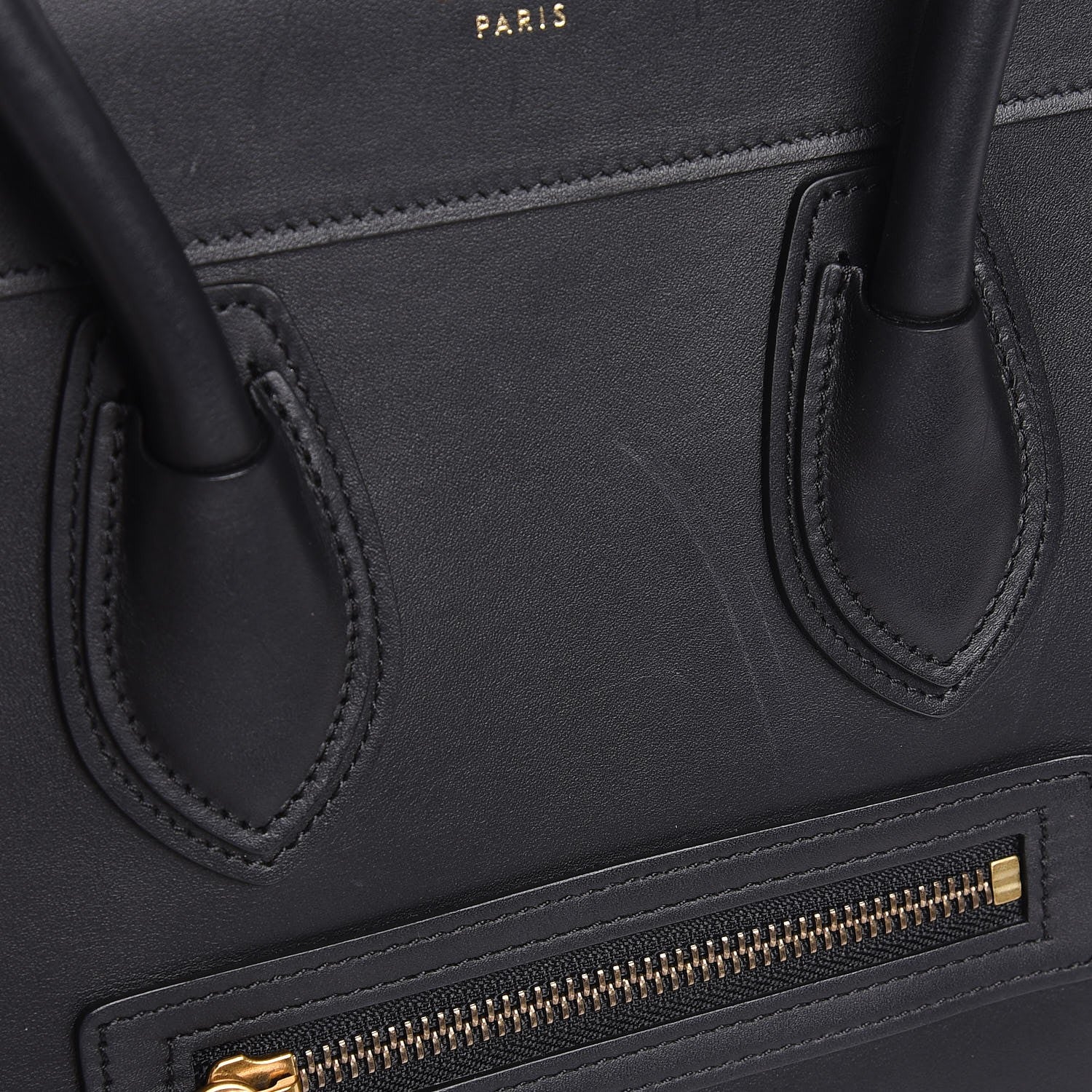 Celine Smooth Calfskin Micro Luggage Black 7 of 7