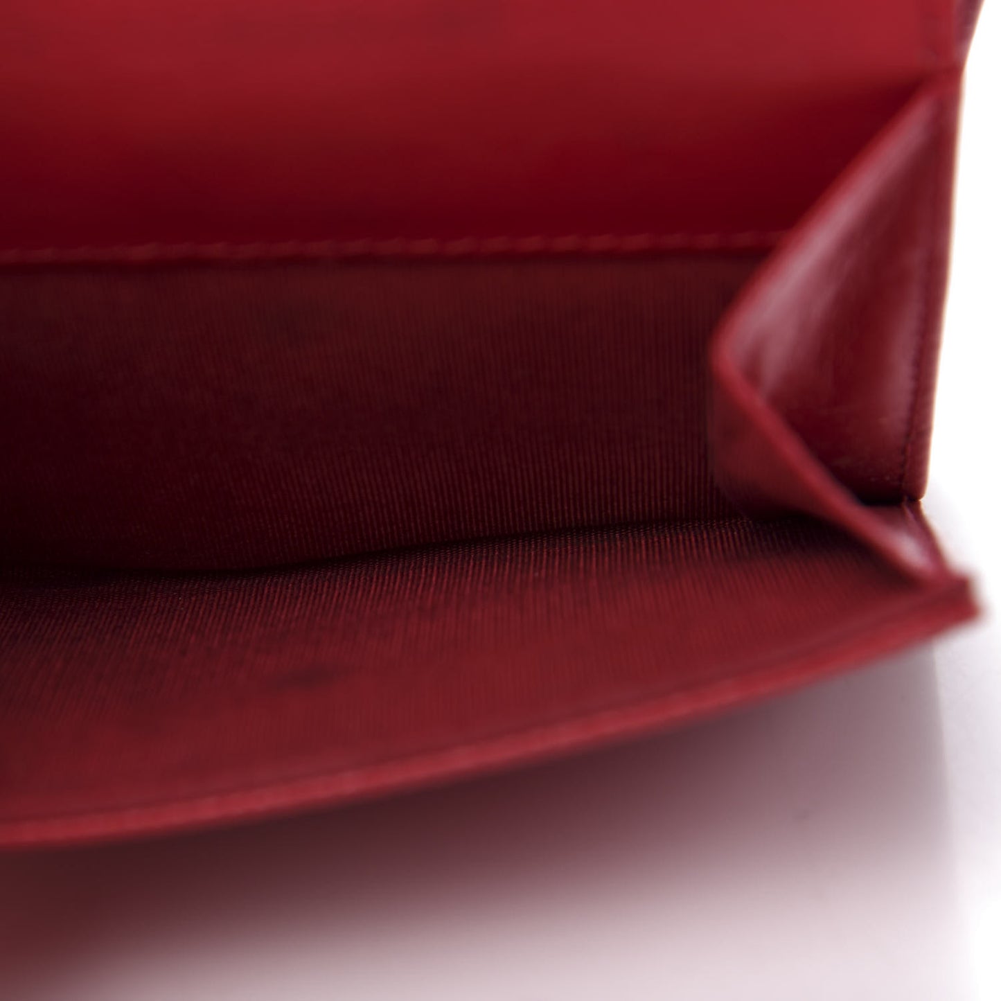 Caviar Timeless CC Compact French Wallet Red